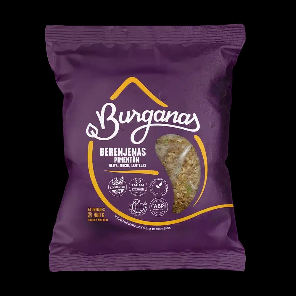 Burganas Medallones de Berenjenas y Pimenton x 460g