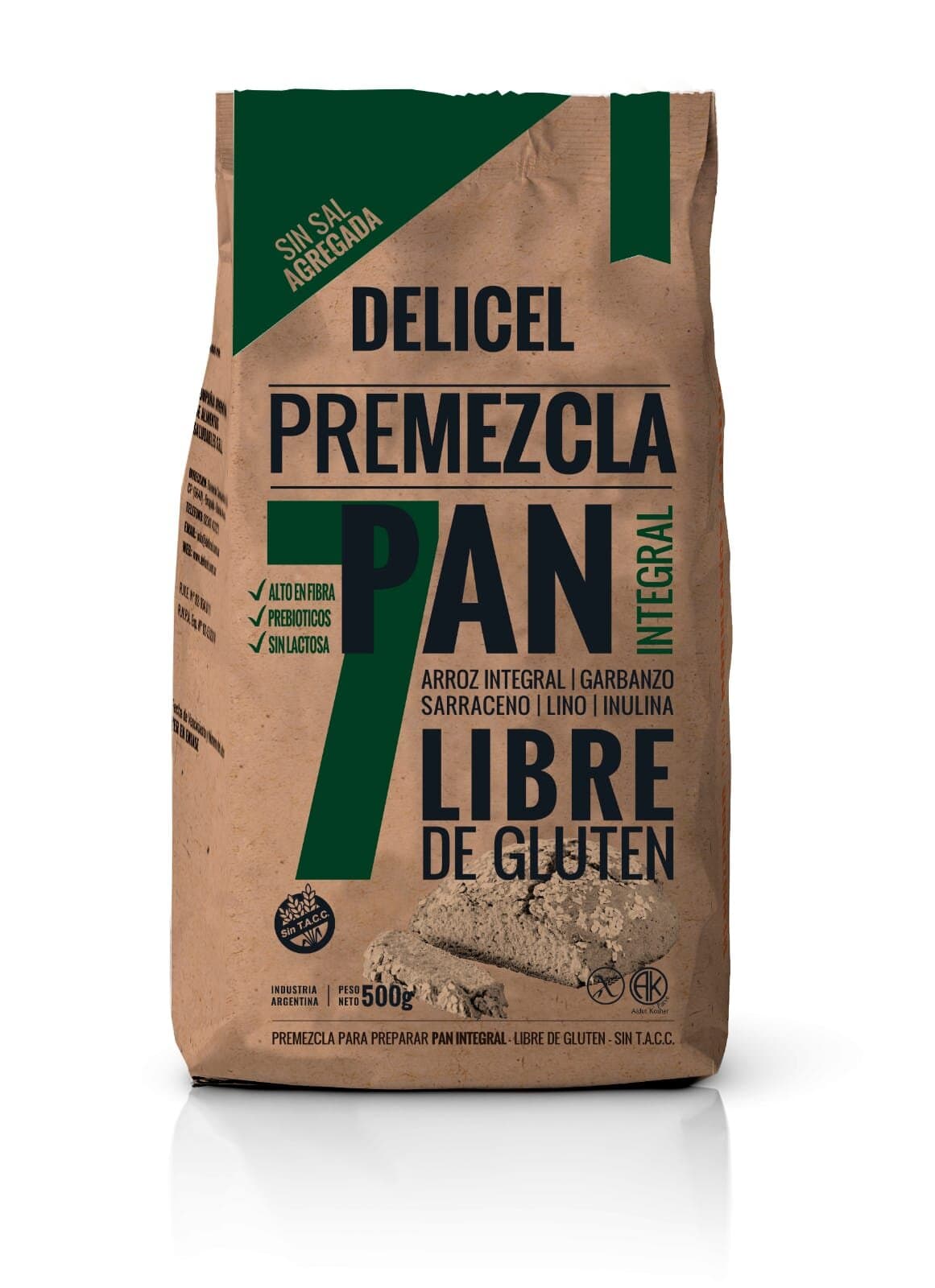 Delicel premezcla pan integral 500gr