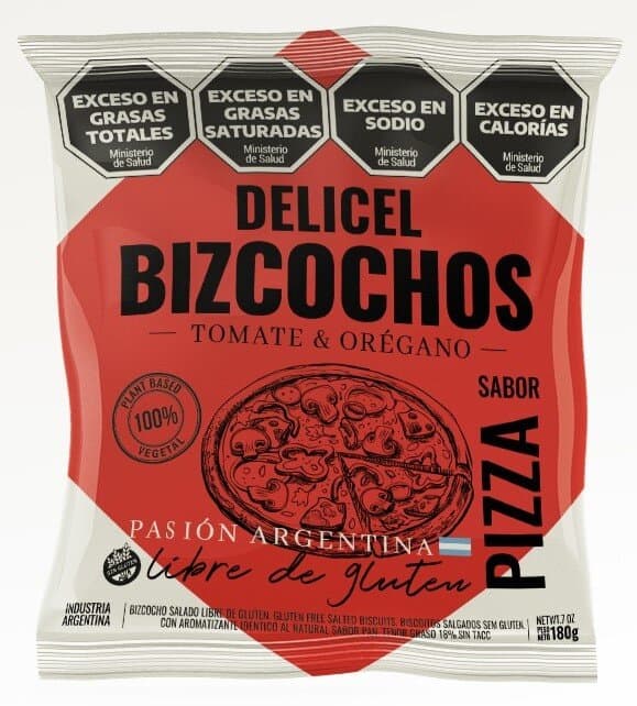 Delicel Bizcochos salados pizza 180gr