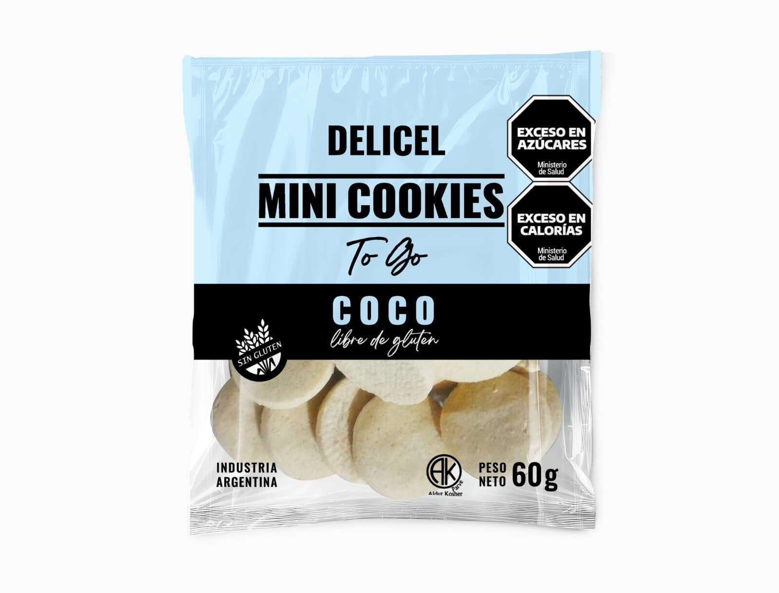 Delicel mini cookies coco 60gr