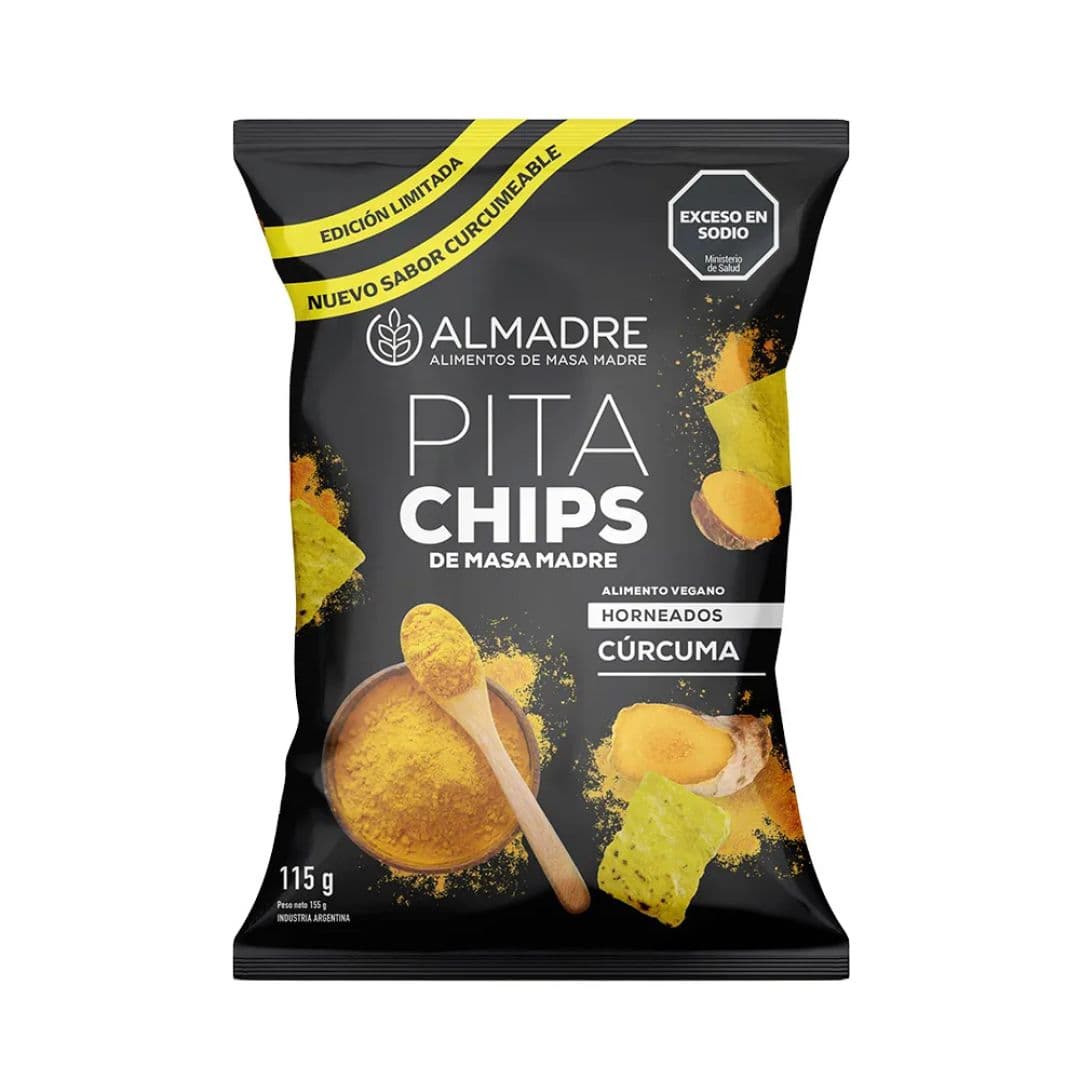 Almadre Pita Chips Curcuma