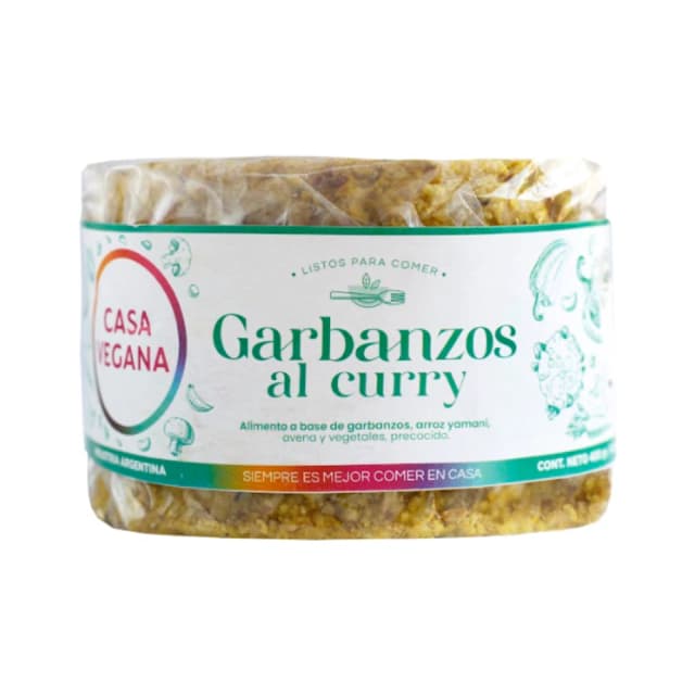 Casa Vegana Hamburguesas Garbanzos al Curry x 480g