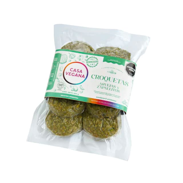 Casa Vegana Croquetas Arvejas y Zapallitos x 300g