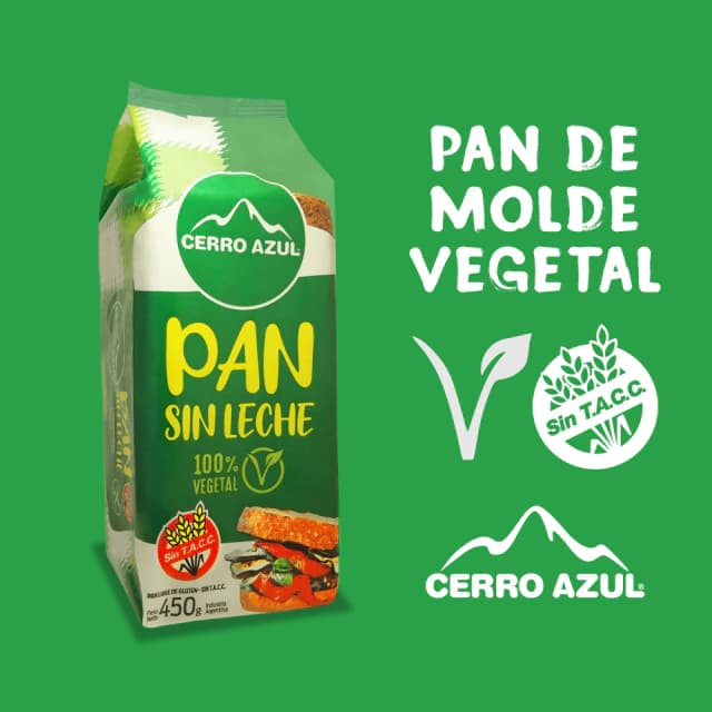 Cerro Azul Pan de Molde Vegetal x 480g