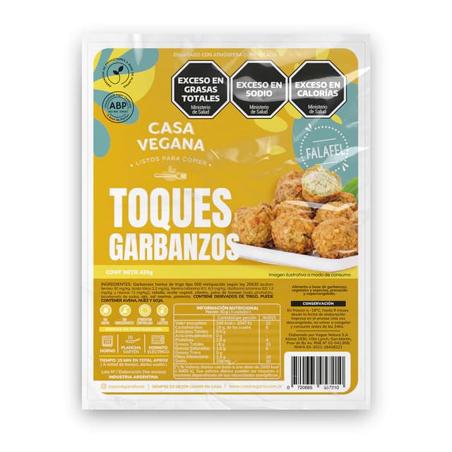 Casa Vegana Toque Garbanzos Falafel x 420g