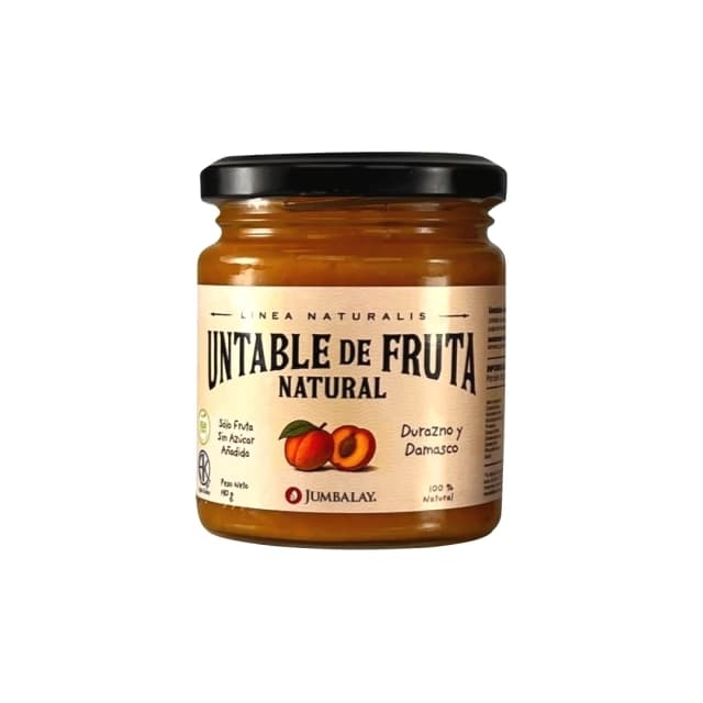 Jumbalay Untable de Fruta Natural Durazno y Damasco 190gr