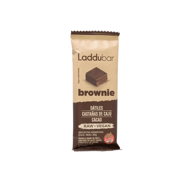 Laddubar Barra de Brownie, Caju y Cacao x 30g