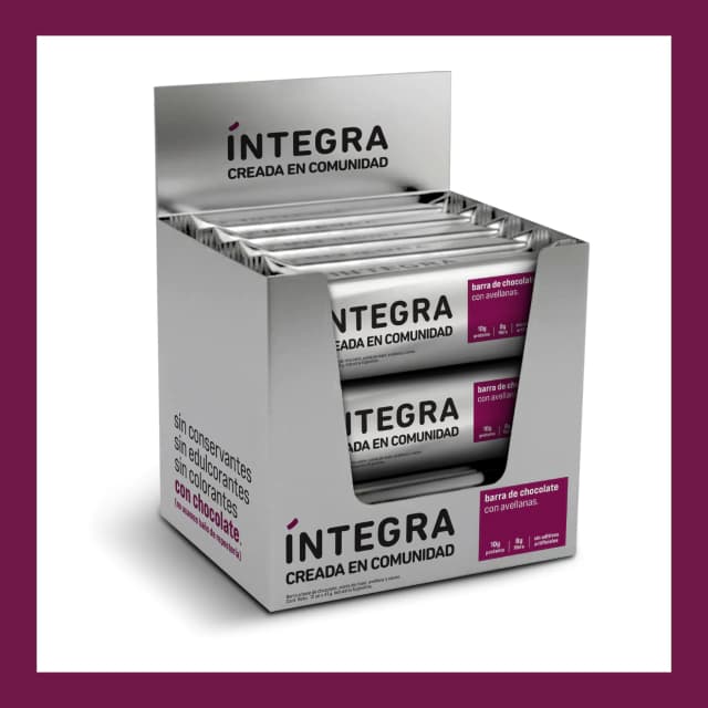 Integra Barra de Chocolate con Avellanas x 41g