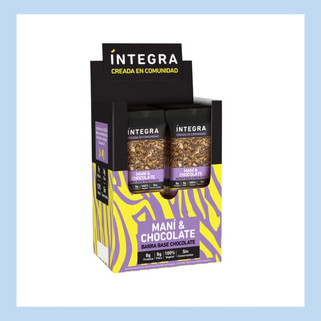 INTEGRA Barrita Base Choco Mani Choco 41gr