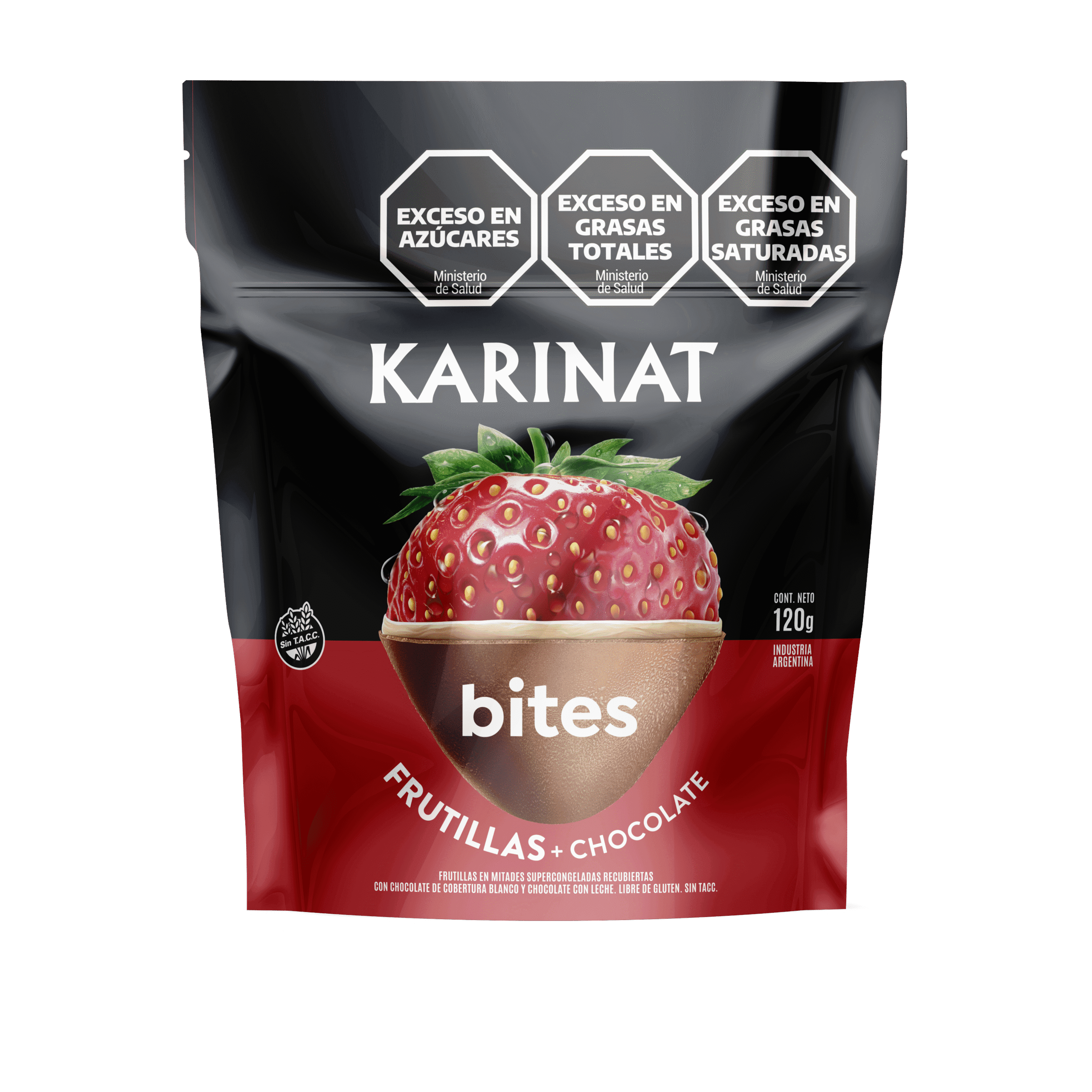 Karinat Bites de Frutilla Bañados en Chocolate x 120g